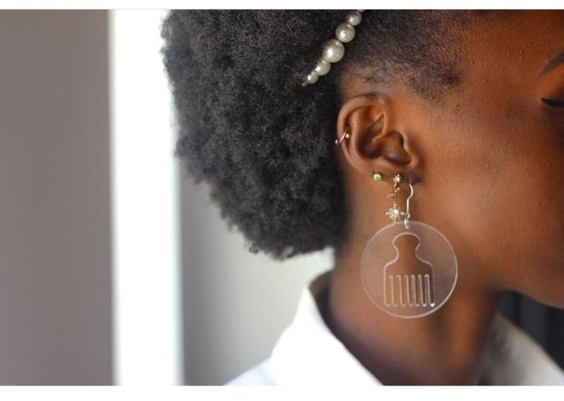 Kamm/Farben Ohrringe Holz Ohrring/Acryl von Proud2bAfricanWoman