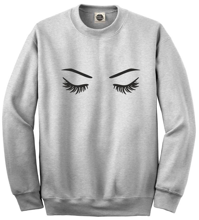 Wimpern || Neue Blogger Mode|| Unisex Crewneck Sweatshirt Pullover Top|| Xs-Xl| von ProudLondonStore