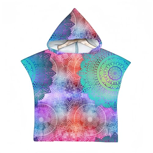 Proumhang Kinder Surf Poncho Badeponcho Mikrofaser Bademantel Strandtuch Frottee Wechselmantel Wassersport Poncho Mädchen Jungen 60 cm x 75 cm von Proumhang