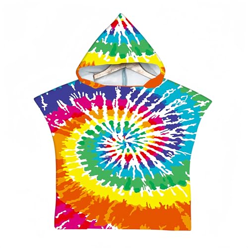 Proumhang Kinder Surf Poncho Badeponcho Mikrofaser Bademantel Strandtuch Frottee Wechselmantel Wassersport Poncho Mädchen Jungen 60 cm x 75 cm von Proumhang