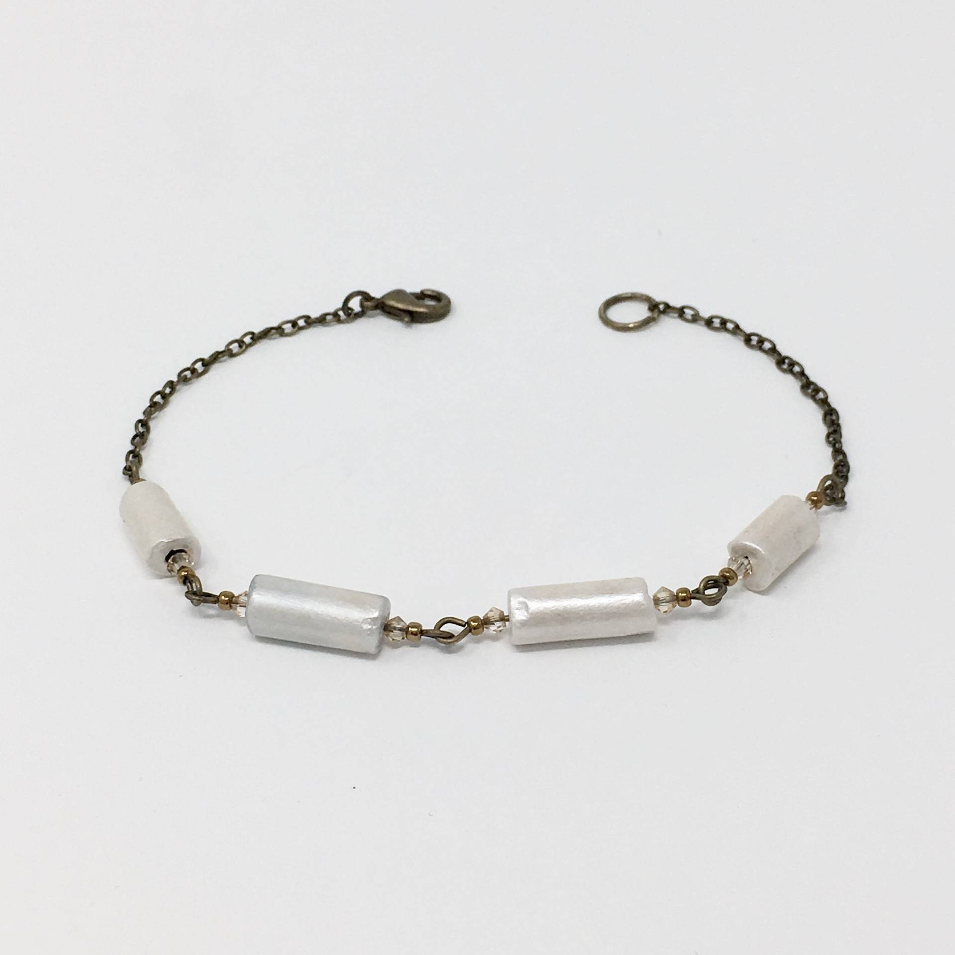 Antiker Ton Pfeifenstiel Armband Antiker Ton Pfeifenstiel Armband von ProvenanceStore
