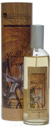 Provence et Nature: Eau de Toilette Vanille Kokosnuß, 100 ml Flasche - mit pflanzlichen Duftstoffen von Provence et Nature