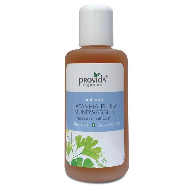 Provida Organics Mundwasser Provida Ratanhia fluid, Braun, 100 ml von Provida Organics