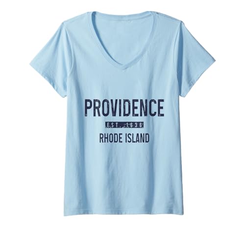Damen Providence Rhode Island RI Souvenirs Pride T-Shirt mit V-Ausschnitt Damen Providence Rhode Island RI Souvenirs Pride T-Shirt mit V-Ausschnitt von Providence Rhode Island - Apparel & Gifts