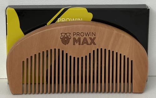 proWIN MAX BEARD COMB Bartkamm aus Holz, Kamm für Kinder von Prowin