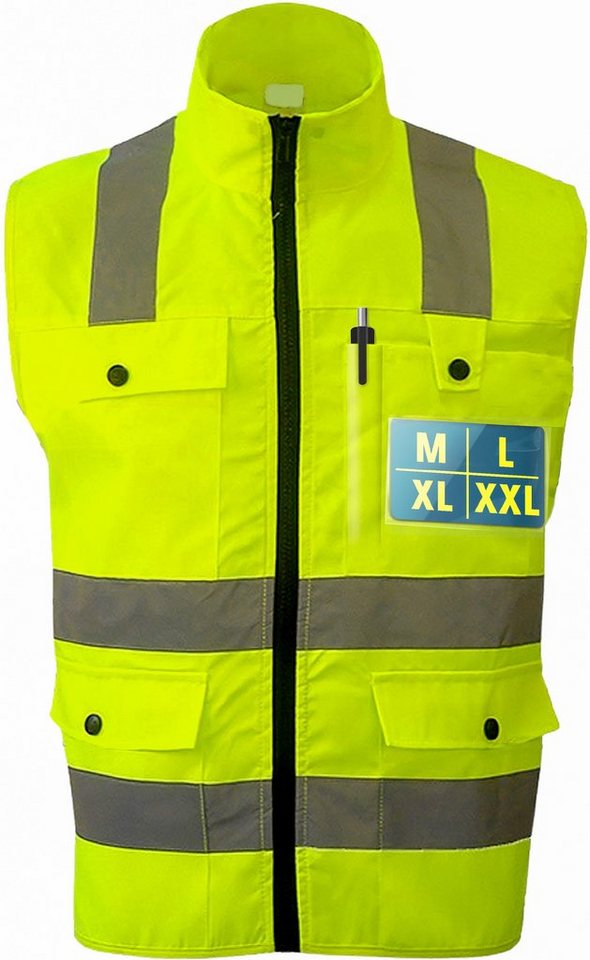 Prowiste Warnweste Profi Wanrweste XL (kein Set, 1-tlg) 360 Grad Sichtbarkeit - Waschbar bei 40 Grad von Prowiste