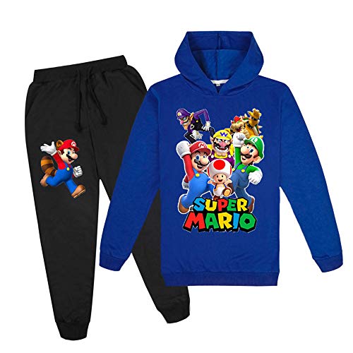 Proxiceen Joggingbekleidung für Kinder,Cartoon Pullover Hoodies+Jogginghose,Mädchen Jungen Kapuzen-Sweatshirt-Set 3-14 Jahre (02,170) von Proxiceen