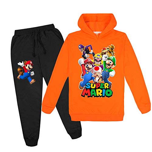 Proxiceen Joggingbekleidung für Kinder,Cartoon Pullover Hoodies+Jogginghose,Mädchen Jungen Kapuzen-Sweatshirt-Set 3-14 Jahre (05,170) von Proxiceen