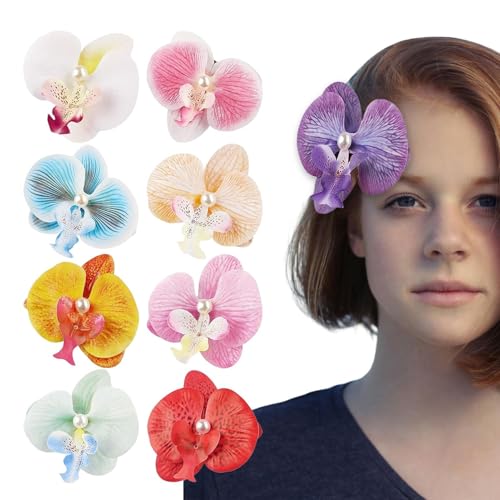 Proypiax Blumenklauenklammern für Frauen, Klauenklammern Blume,Blumenhaarklammern 9x - Elegante Blumenbarrettes Urlaubsstyling-Accessoires Anti-Schlupf für die Brautschule Datierung von Proypiax