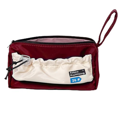 Proypiax Einfacher Bleistiftkoffer, Leinwand Bleistiftbeutel - Tragbare niedliche Briefpapierbox - Zipper -Stiftbeutel ästhetische Handheld große Kapazität für Schüler Teenager Kinder Mädchen von Proypiax