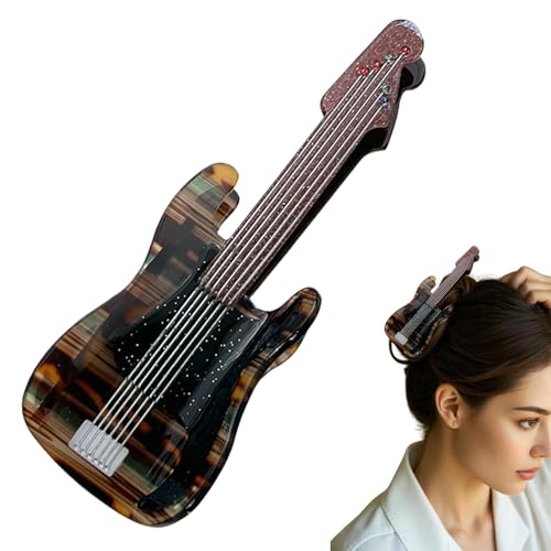 Proypiax Haarklauenclip, Haarfangen Klemmen | Stilvoller Haare Catch Clip mit Geigenform Design für Mädchen - Non-Schlupf-Pferdeschwanzhalter-Haarnadel für, Freizeit, Ausflug, formelle von Proypiax