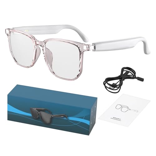 Proypiax KI-Übersetzungsbrille, Smarte Audiobrille Mit KI-Übersetzung, Musikwiedergabe -Übersetzung Unterstützt 144 Sprachen Für Arbeit Reisen Meetings Angeln von Proypiax