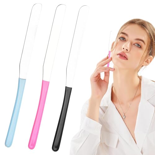 Proypiax -Make -up Spatel, Make -up Spatel - Foundation für Frauen,Metallmischwerkzeugset von 3, multifunktionaler Gesichtscreme -Schaber für Mädchen von Proypiax