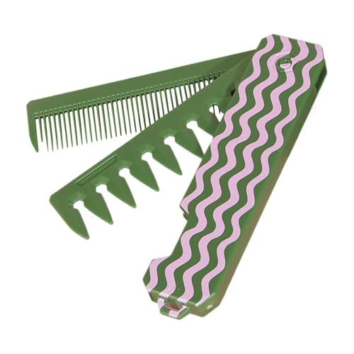 Proypiax Pocket Combs für Männer, Pocket ComM,Feiner Zahn & breites Zahn Schnurrbart Kamm - Entwirrende Haarbürste, faltbares tragbares Styling -Werkzeug für Männer Frauen Mädchen jeden Tag Pflege & von Proypiax