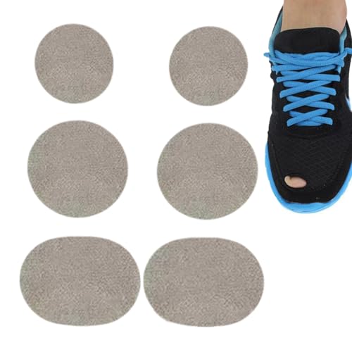 Proypiax Schuhflicken Für Zehenlöcher, Selbstklebender Schuhaufnäher, Vamp Repair Aufkleber Patch Kit Schuh Loch Reparatur Runden Selbstklebender Fersen-patch Selbstklebend Fersenschutz Sneaker von Proypiax