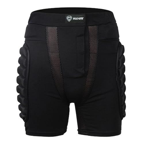 Schutzhosen Kinder Snowboard Shorts Herren Damen Protektorhose 3D Gepolstert Schutz 3D Hüftpolster Protektorenhose Gepolsterter Shorts Crash-Pad Impakthose von Proypiax