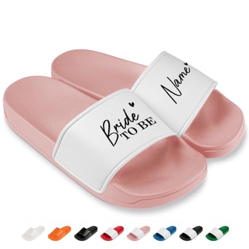 Bride to be - Personalisierte JGA Badelatschen für Damen – Bequeme Schlappen & Hausschuhe für den Junggesellinnenabschied | Rosa Gr. 36 Bride to be - Personalisierte JGA Badelatschen für Damen – Bequeme Schlappen & Hausschuhe für den Junggesellinnenabschied | Rosa Gr. 36 von Prozente Momente