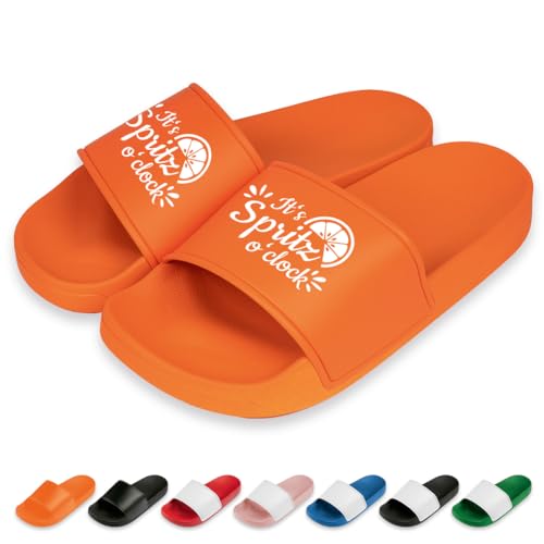 Its Spritz Oclock Badelatschen | Slipper | Schlappen | Hausschuhe | Pantoletten | Unisex | lustige Sprüche | Malle | rutschfest | Orange | Größe 43 Its Spritz Oclock Badelatschen | Slipper | Schlappen | Hausschuhe | Pantoletten | Unisex | lustige Sprüche | Malle | rutschfest | Orange | Größe 43 von Prozente Momente