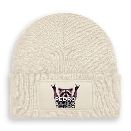 Pedro Pedro Pedro - Beanie | Strickmütze | Wollmütze | Beanie mit Druck | lustige Sprüche | Apres-Ski | Winter | Beige von Prozente Momente