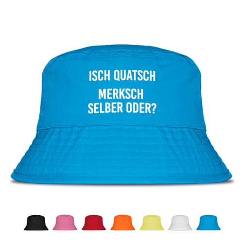 Prozente Momente Merksch selber oder - Fischerhut | Anglerhut | Sonnenhut | Sommer | Party | Malle | lustige Sprüche | OneSize | Malle | Urlaub (Blau) von Prozente Momente