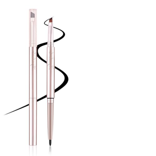 Prreal Eyeliner, Waterproof Eyeliner Pencil, Rotating Tattoo Liner Gel Pencil with Blade Brush, Smudgeproof Eyeliner Precise to Draw Eye Makeup, #01 Black von Prreal