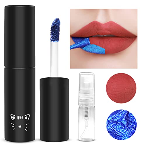 Prreal Lip Stain, Peel Off Lip Stain Lip Tint, Tattoo Color Lip Gloss,Long Lasting Waterproof Liquid Lipstick with 3ML Empty Spray Bottle,Non-stick Cup Lip Tint Lip Makeup For Women Girls#Orange von Prreal