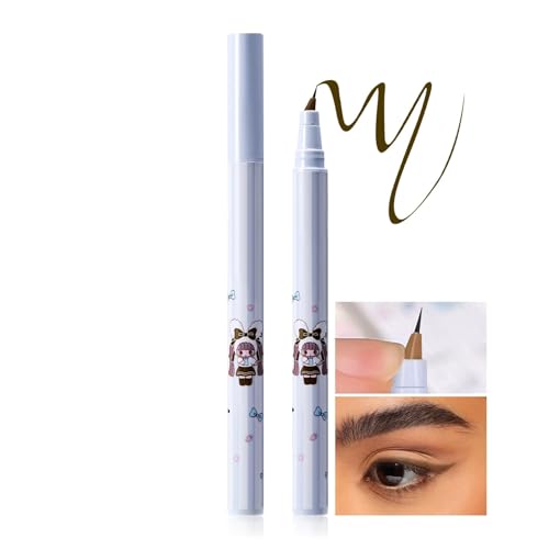 Prreal Liquid Eyeliner Waterproof, Smudge-proof Liquid Eyeliner Pen, Hight Pigmented Precise Eyeliner Brown, Liquid Eyeliner Quick Drying Longlasting for Eyes Eyebrow Face Body Makeup,#04 von Prreal