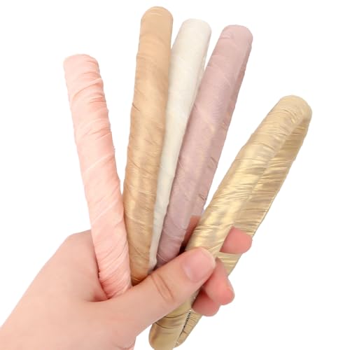 Pruadeor 5 Stück Haarreifen Damen Lieb Schmal Haarband für Frauen Rosa Haar-Accessoires von Pruadeor