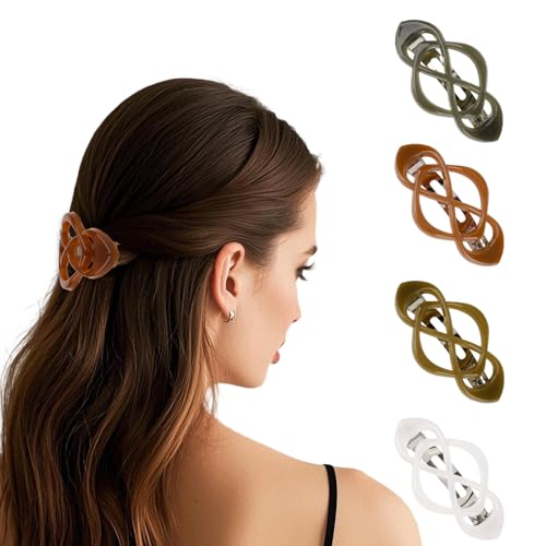 Pruadeor 12 Stück Snap Haarklammer für Damen Modisch Leo Haarspange Hair Clip Haarschmuck von Pruadeor
