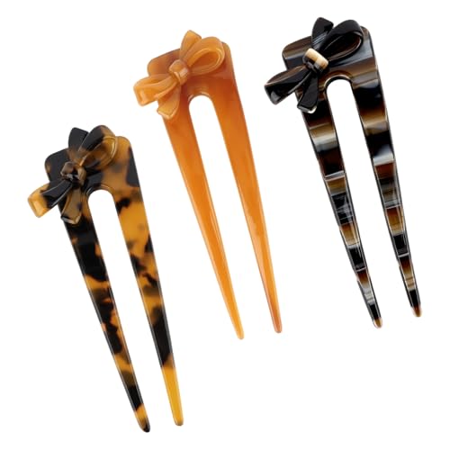 Pruadeor 3 Stück Schmetterling Haarnadeln Haarspangen für Damen French Haarklammer Hair Clip Vintage Haarschmuck von Pruadeor