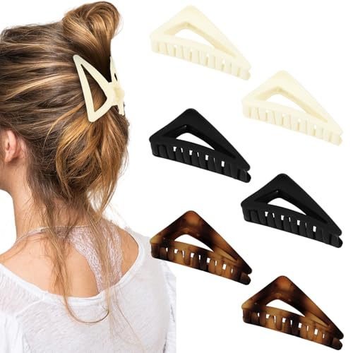 Pruadeor 6 Stück Haarklammer für Damen Groß Haarklammern Hair Clips Haar-Accessoires von Pruadeor