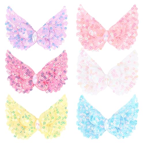 Pruadeor 6 Stück Snap Haarklammer für Mädchen Damen Schmetterling Haarspange Hair Clip Haarschmuck Mädchen Pruadeor 6 Stück Snap Haarklammer für Mädchen Damen Schmetterling Haarspange Hair Clip Haarschmuck Mädchen von Pruadeor