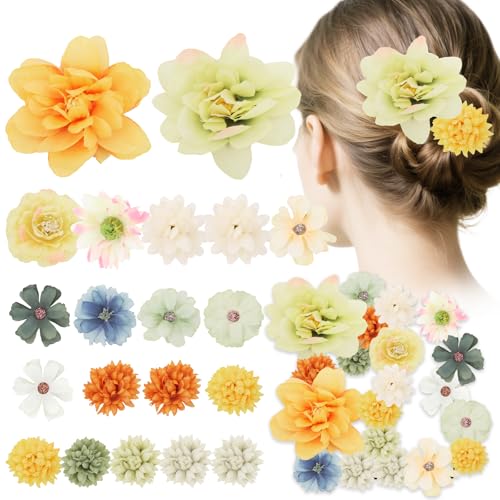 Pruadeor Stylish Blumen Haarspange Set - Haarspangen Damen für Eleganter Look, Geeignet für Gala & Feier Pruadeor Stylish Blumen Haarspange Set - Haarspangen Damen für Eleganter Look, Geeignet für Gala & Feier von Pruadeor