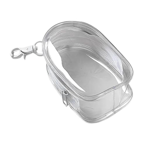 Kleine Durchsichtige Geldbörse, Mini-durchsichtige Tasche Schlüsselanhänger-befestigte Transparente Beutel-Geldbörse - Multifunktionale Ladekabeltaschen Mit Reißverschluss von Pruojhw