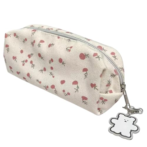 Pruojhw Blumen-Kosmetiktasche, Blumen-Make-up-Tasche | Kosmetikorganisation - Multifunktionale, niedliche, modische Schreibwaren-Organizer-Tasche mit hoher Kapazität für Reisen, Schule von Pruojhw