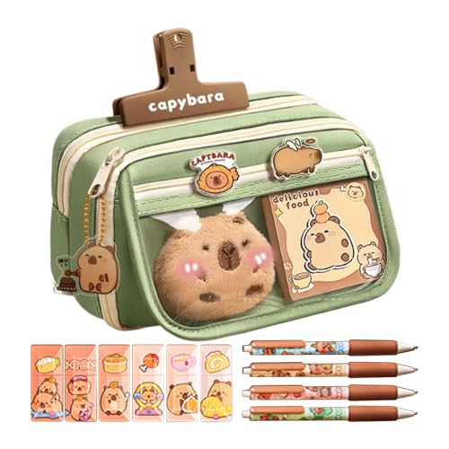 Pruojhw Capybara Federmäppchen, Capybara-Bleistifteetui | Schreibwaren-Organizerbox | niedliche mehrschichtige Bleistifttasche, Stifteetui Capybara, Minzdiffusor, Se référer au descriptif, Siehe Pruojhw Capybara Federmäppchen, Capybara-Bleistifteetui | Schreibwaren-Organizerbox | niedliche mehrschichtige Bleistifttasche, Stifteetui Capybara, Minzdiffusor, Se référer au descriptif, Siehe von Pruojhw