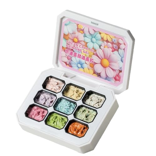 Pruojhw Gel Nagellack Fest | 9-Farben Creme Gel,Schichtbarer langlebiger Nagellack für Frauen Mädchen Zuhause Salon Urlaub von Pruojhw