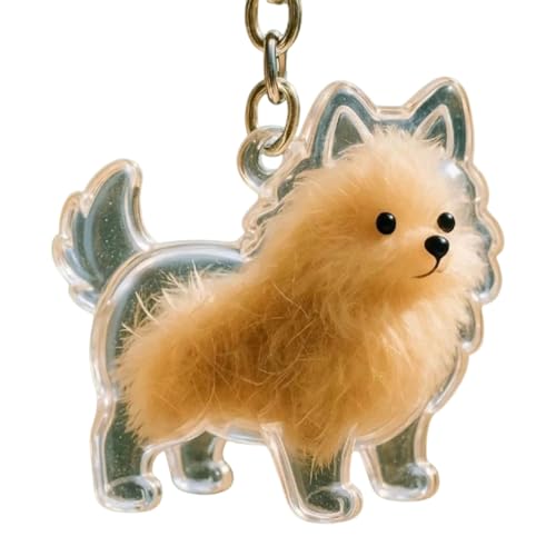 Pruojhw Hundehaar Schlüsselanhänger - Hundeform Haarsammler Behälter Anhänger Behälter Charm Aufbewahrung Für Mädchen Männer Frauen Fans Handtasche Tasche von Pruojhw