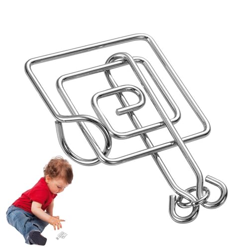 Pruojhw Metalldraht-Puzzles | 8-teiliges IQ-Test-Entwirrungsspiel, Iron V Unlock Interlock Game – Tragbares Eisen-Entriegelungsspiel, Lernspielzeug Puzzles Pruojhw Metalldraht-Puzzles | 8-teiliges IQ-Test-Entwirrungsspiel, Iron V Unlock Interlock Game – Tragbares Eisen-Entriegelungsspiel, Lernspielzeug Puzzles von Pruojhw