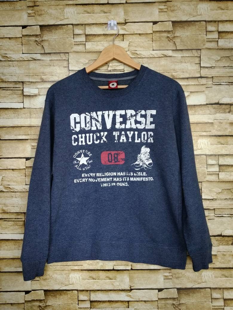 Vintage Converser Chuck Taylor Sweatshirts All-star Pullover Groß von PsVintageStore