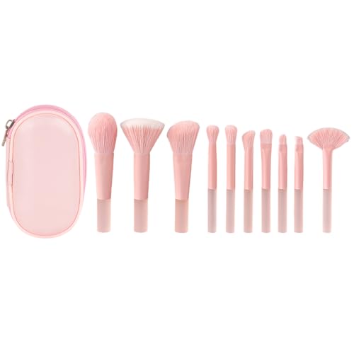 10-teiliges Reise Make Up Pinsel Set Mit Aufbewahrungskoffer Tragbare Kosmetikpinsel Puderquaste Für Gesicht Lidschatten von Psdndeww