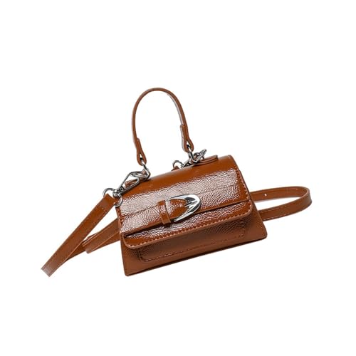 2025 Damen Fashion Square Schultertasche PU Small Crossbody Tasche Mit Metallhardware Für Arbeit Und Reise Leichter Reise Crossbody Tasche von Psdndeww