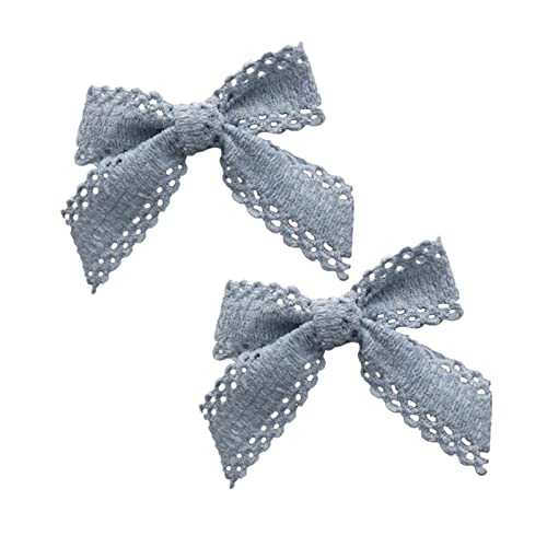 2pcs Zarter Spitze Bowknot Seitenclip Spitze Haarclip Süße Mädchen Fairy Bow Stil Bowknot Balletcore von Psdndeww