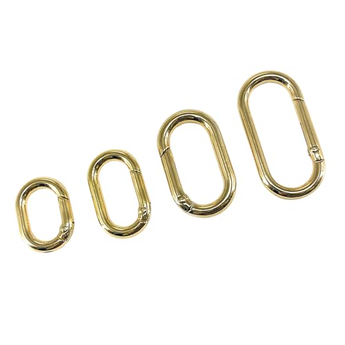 4 Pieces Ovale Federclips Für Schlüsselanhänger Hakenschnallen Und Geldbörse Gurt Extender Metallfeder Ringe Carabiner Geldbeutel Clips von Psdndeww