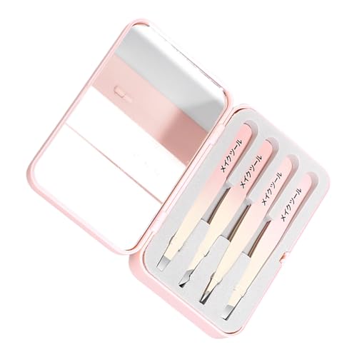 4pieces Edelstahl Pinzetten Für Frauen Gesichtsbehandlungen Haarpräzision Pinzision Für Eingewachsene Haarentfernung Augenbrauen Set Mit Reisekoffer 4pieces Edelstahl Pinzetten Für Frauen Gesichtsbehandlungen Haarpräzision Pinzision Für Eingewachsene Haarentfernung Augenbrauen Set Mit Reisekoffer von Psdndeww