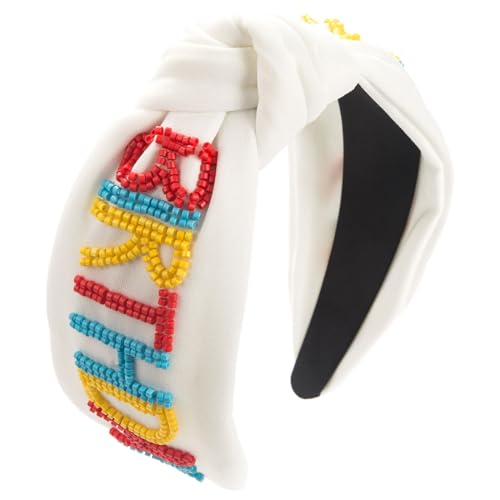 Breites Knoten-Haarband für Frauen mit französischen Perlen, Turban-Stirnband für Mädchen, lässiges Haarband für Damen, Party, Haarreifen Breites Knoten-Haarband für Frauen mit französischen Perlen, Turban-Stirnband für Mädchen, lässiges Haarband für Damen, Party, Haarreifen von Psdndeww