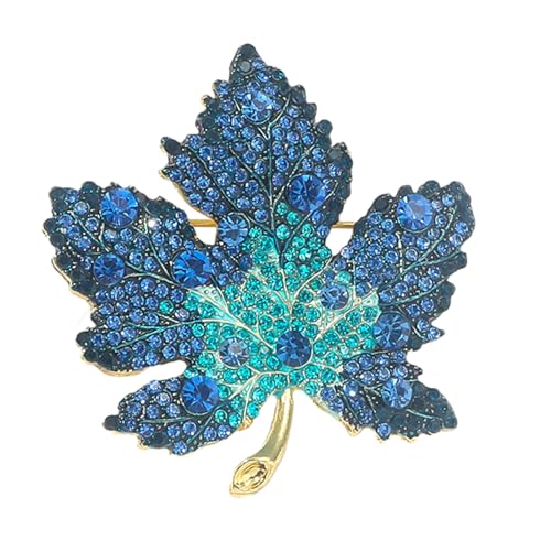 Brosche aus Ahornblatt aus Kristall, schicke Blattbrosche, Blattbrosche, Schmuckanhänger, perfekte Ergänzung für Ihre Schmuckkollektion von Psdndeww