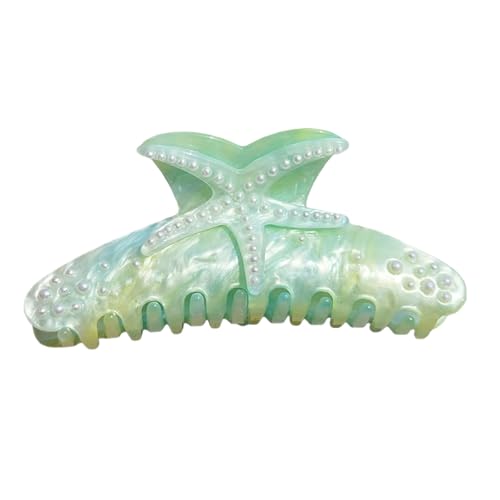 Elegante Haarspange mit Seestern-Motiv, Strasssteine, verziertes Design, Premium-Acryl-Haar-Accessoire, großes Fassungsvermögen, Griff für Abschlussbälle, Veranstaltungen, Clip für Hochsteckfrisuren von Psdndeww
