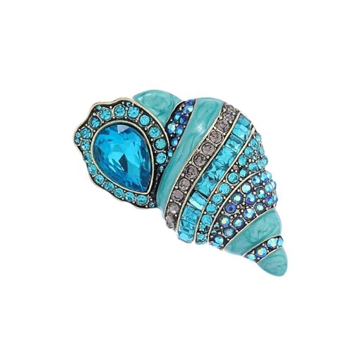Elegante Strasssteine ​​Conch Pin Lebendige Farbakesorie Tragbar Für Kinder Und Trendige Erwachsene Stilvolle Outfits Hochzeit Schmuck von Psdndeww