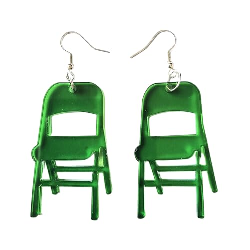 Empfindliche Klappstuhl Ohrringe Acryl Damgle Für Frauen Tägliche Verschleiß Form Tropfen Dangle Klappstuhl Ohrringe Täglich Kleidung von Psdndeww